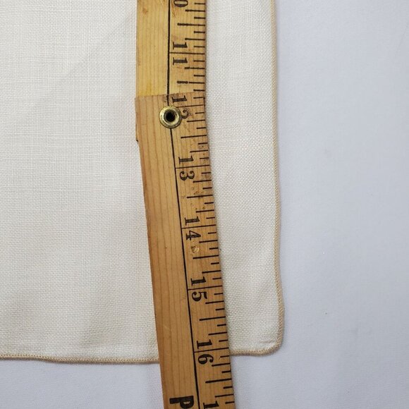 VTG Set Of 6 Beige Linen Napkins 16x16 Inches For Dining & Events - Picture 2 of 8